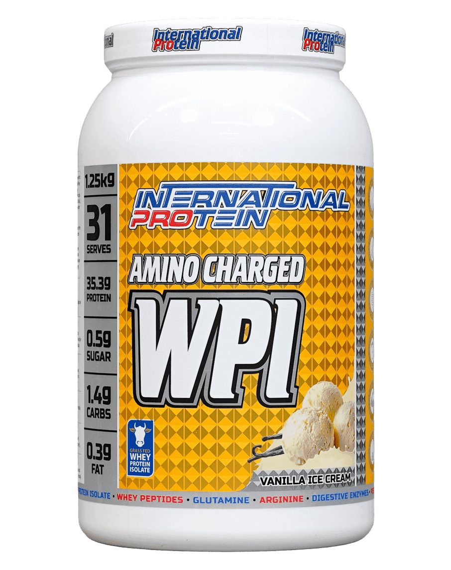 Amino Charged WPI by International Protein 1.25 kg Vanilla Ice Cream'
