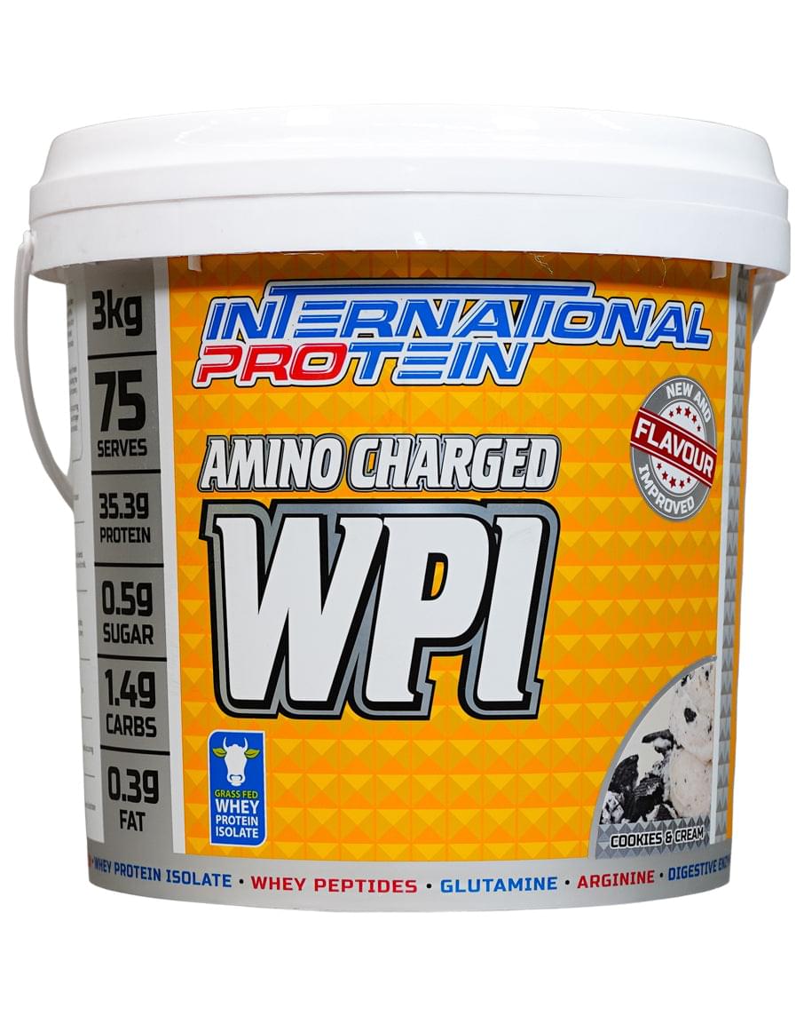 Amino Charged WPI - By International Protein 3 Kg1 Cookies and cream 3 kg