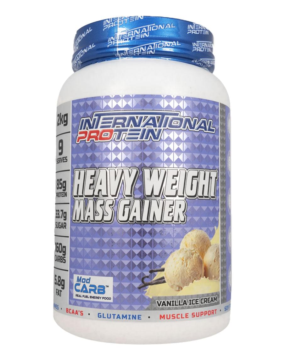 International Protein Heavy Weight Mass Gainer 2 kg Vanilla Ice Cream - Image 3