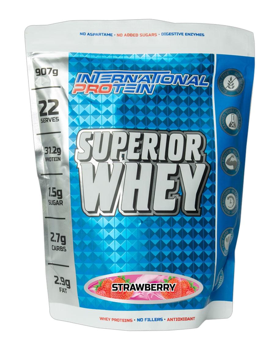 Superior whey protein by International Protein Strawberry 907 G - Image 15
