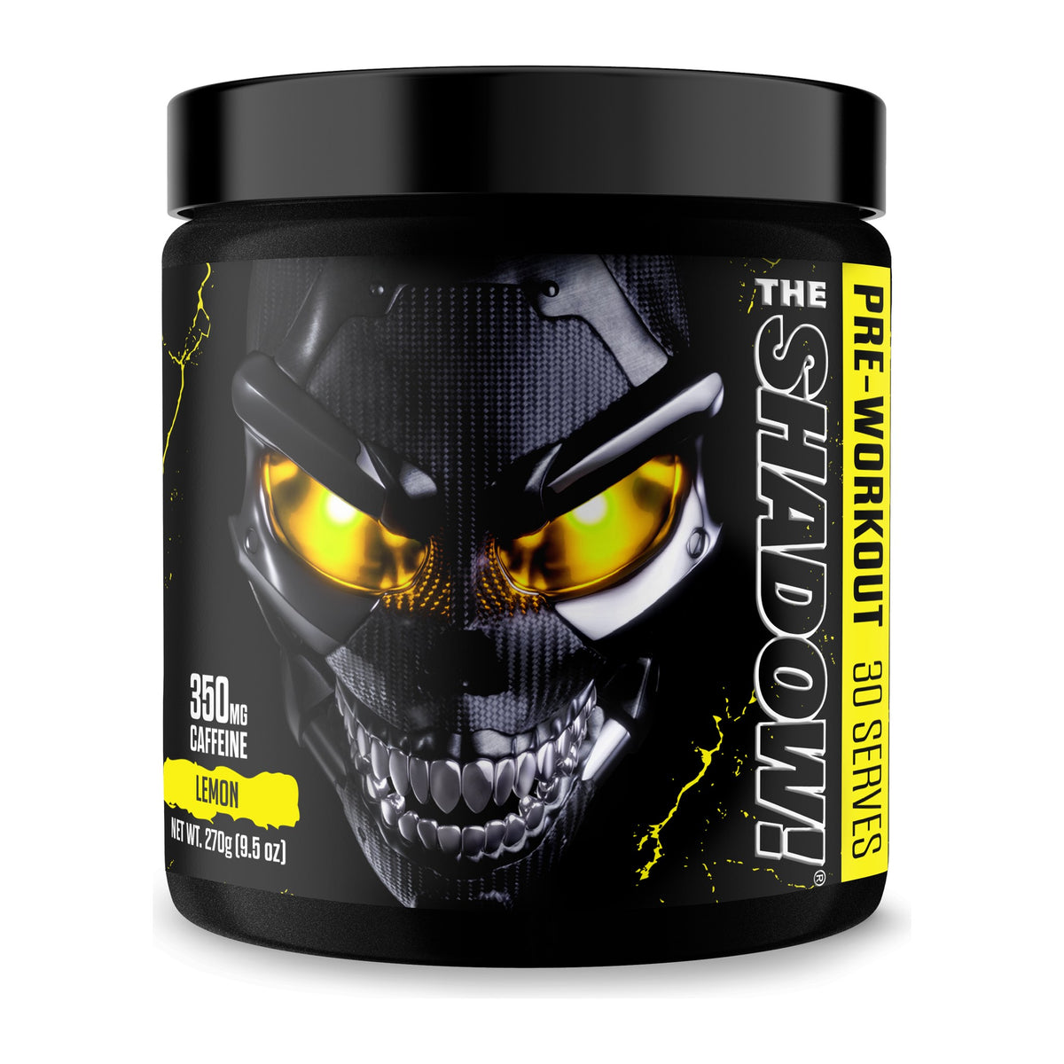 JNX Sports The Shadow Pre-Workout Powder, Lemon tub front - Image 7