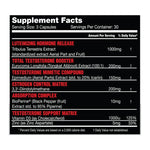 Terminator Test By Killer Labz, supplement facts panel