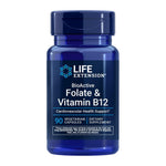 Life Extension Bioactive Folate & Vitamin B12, front of bottle