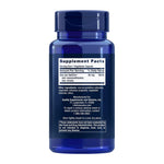Life Extension Zinc Caps, supplement facts panel