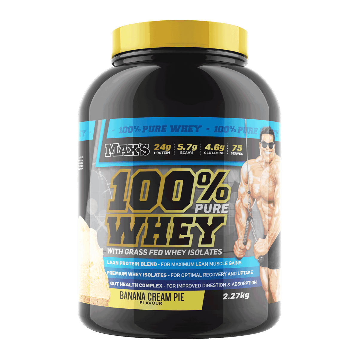 MAX'S 100% WHEY PROTEIN Banana Cream Pie 5 lbs