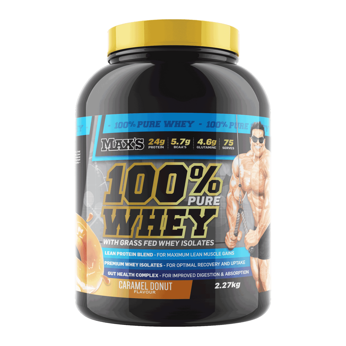 MAX'S 100% WHEY PROTEIN Caramel Donut 5 lbs - Image 4