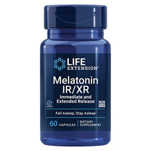 Melatonin IR/XR Immediate Release 60c Sleeping Aids SUPPS247 