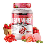 MuscleSport Lean Whey Iso Hydro Protein 2LB, Strawberry Ice Cream tub front