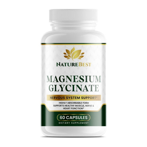 Nature best Magnesium Glycinate, front of bottle