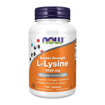 NOW Foods L-Lysine, 1000 mg Double Strength front of bottle