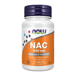 NOW NAC With Selenium 600mg, front of 30 capsule bottle