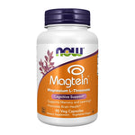 NOW Supplements, Magtein with patented form of Magnesium (Mg), 90 Veg Capsules, front of bottle