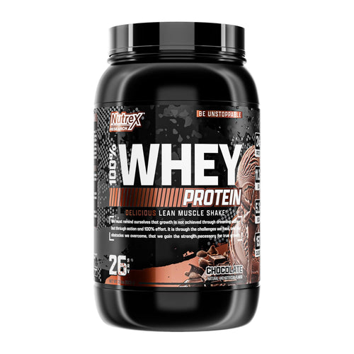 Nutrex 100% Whey Protein Chocolate, Chocolate 2 lb tub front