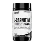 Nutrex Research L-Carnitine 1000 – 120 Capsules, 120 capsule bottle front
