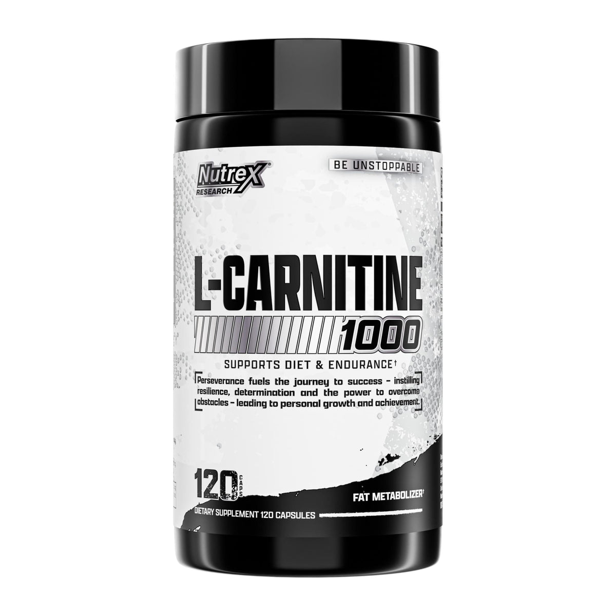 Nutrex Research L-Carnitine 1000 – 120 Capsules, 120 capsule bottle front - Image 1