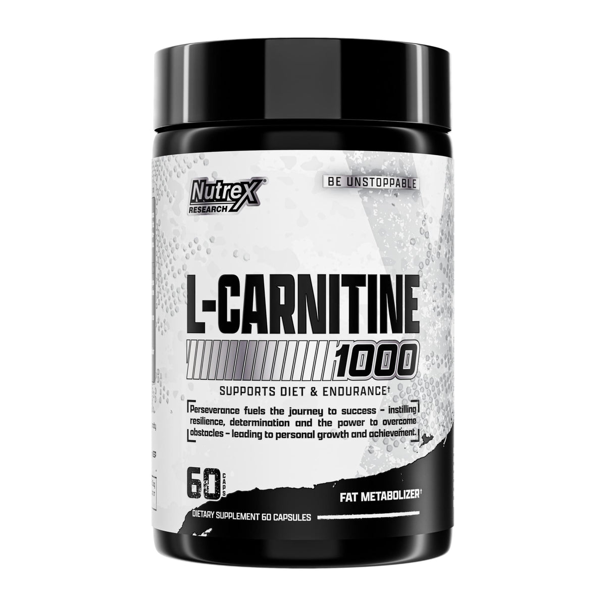 Nutrex Research L-Carnitine 1000 – 120 Capsules, 60 capsule bottle front - Image 3