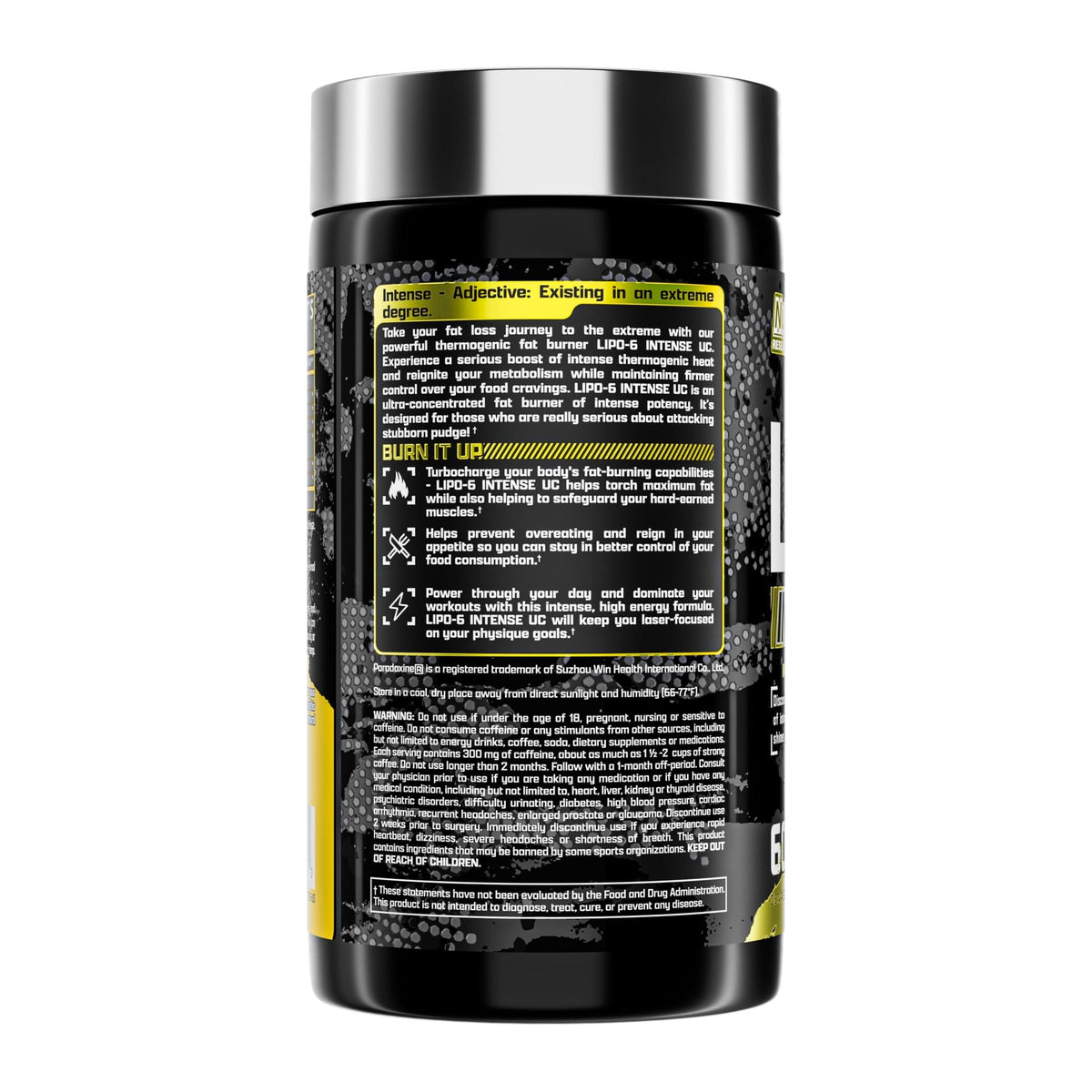 Lipo 6 Black Intense Ultra Concentrate by Nutrex Research, directions label - Image 3
