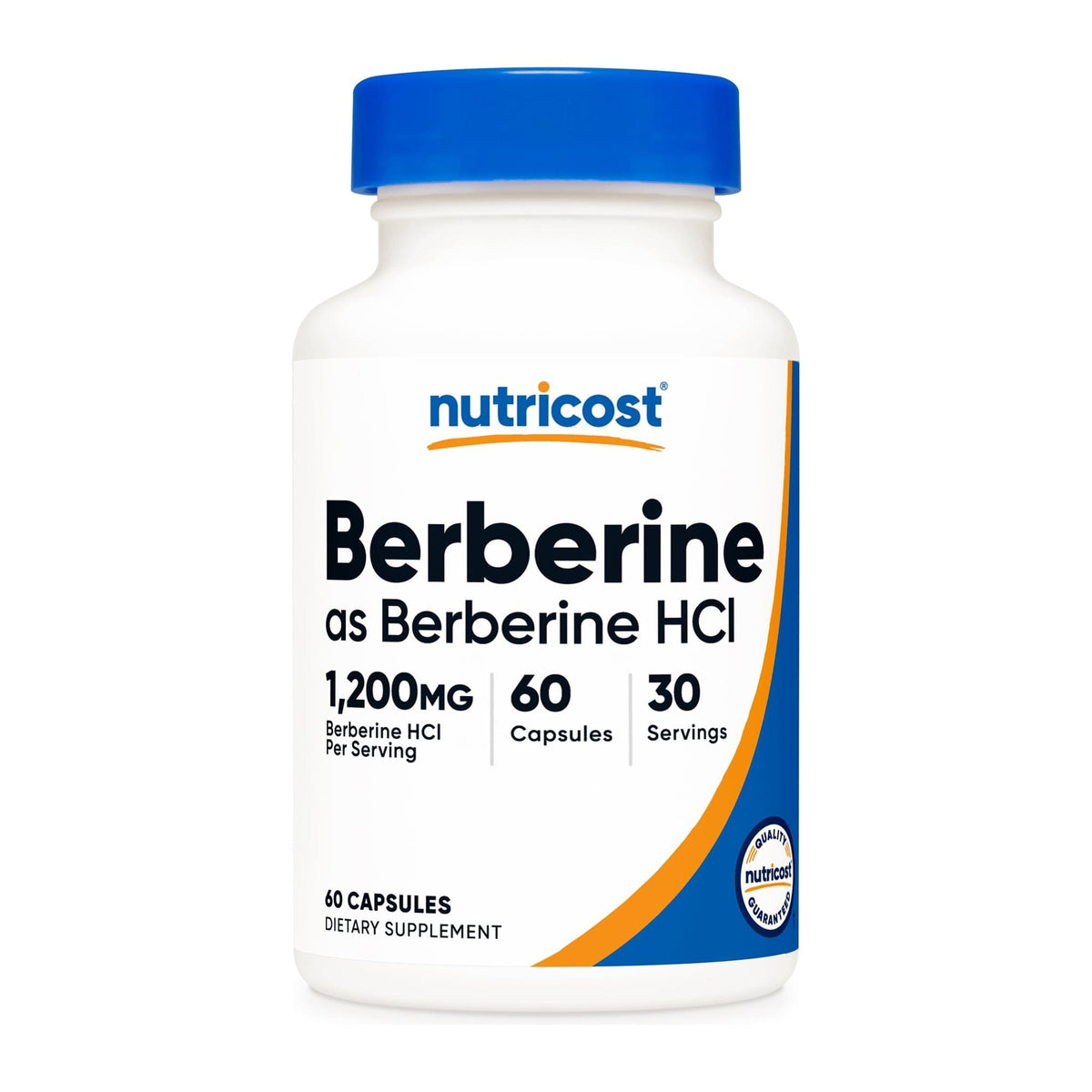 Berberine Hcl by Nutricost, front of bottle - Image 1