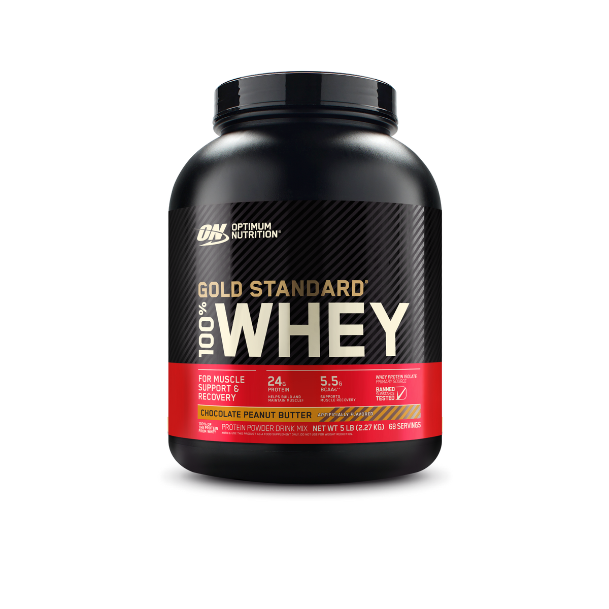 Optimum Nutrition Gold Standard 100% Whey Protein Chocolate Peanut Butter 5lbs