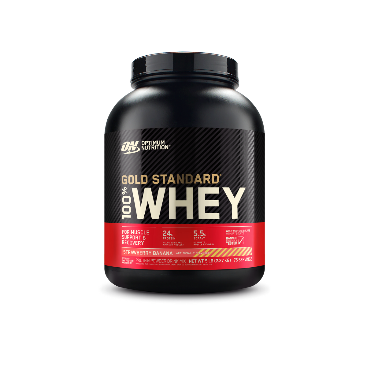 Optimum Nutrition Gold Standard 100% Whey Protein Strawberry Banana 5lbs - Image 27