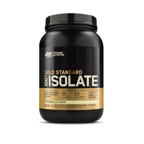 Optimum Nutrition Gold Standard 100% Isolate Rich Vanilla 720g, 24 servings