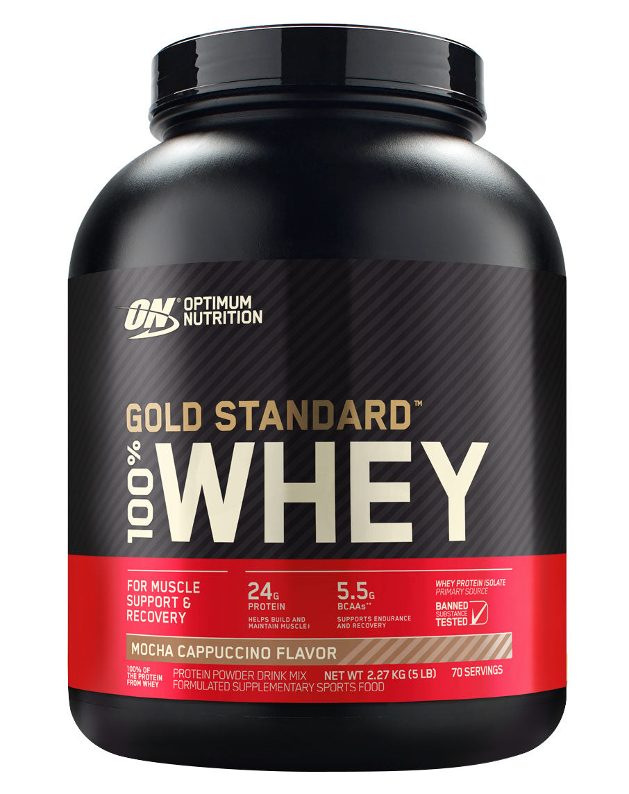 Optimum Nutrition Gold Standard 100% Whey Protein Mocha Cappuccino 5lbs - Image 26