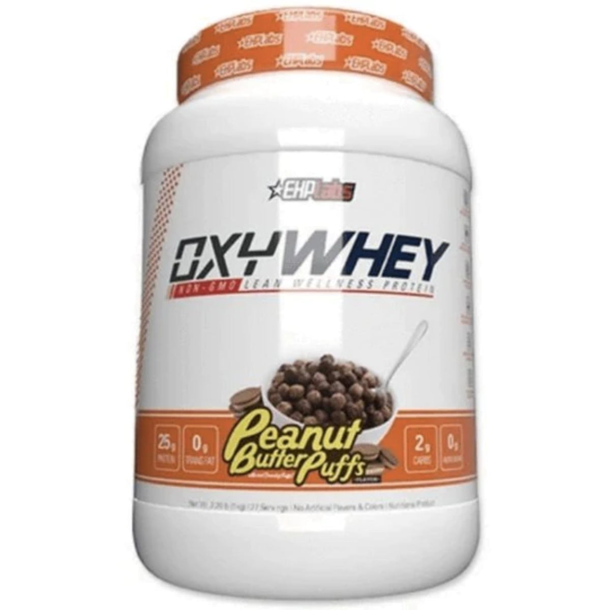 Oxywhey by EHP Labs 2lb PROTEIN SUPPS247 2LB PEANUT BUTTER PUFFS  - Image 1
