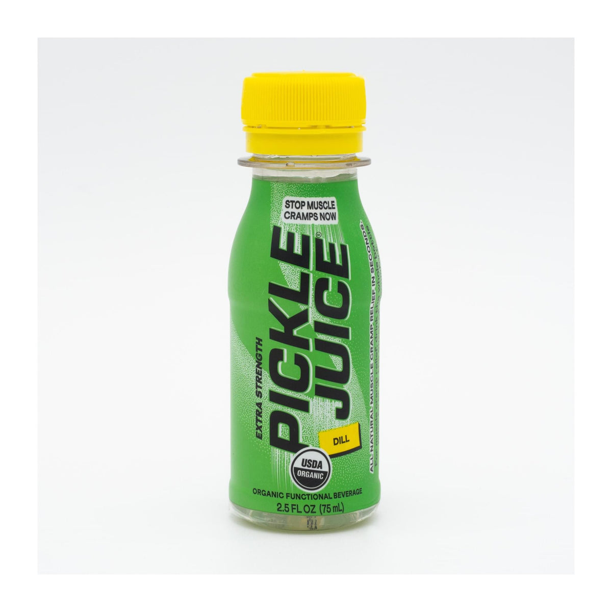 Extra Strength Pickle Juice Shots 75ml, front of bottle - Image 1