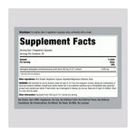 Astragalus Root 4500 mg 90 Caps by Piping Rock, supplement facts panel