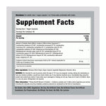 Women’s Probiotic + Cranberry by Piping Rock, supplement facts panel