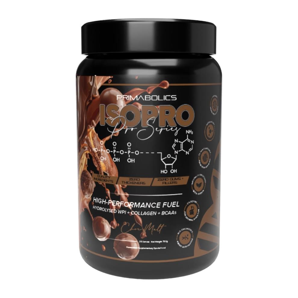 Iso-Pro PRO SERIES 2lb, Chocolate Malt tub front - Image 1