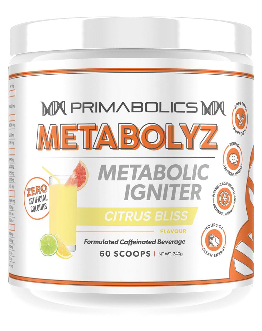 Primabolics Metabolyz Caffeinated Beverage 60 Scoops 60 Scoops Citrus Bliss - Image 8