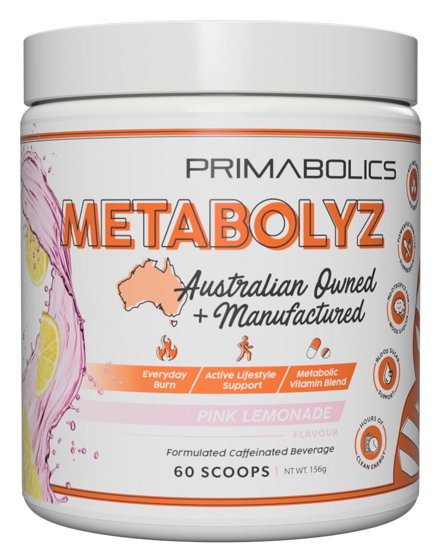 Primabolics Metabolyz Caffeinated Beverage 60 Scoops 60 Scoops Pink Lemonade - Image 10