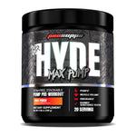 ProSupps, Hyde Max Pump, Stim-Free Pre Workout, Fruit Punch tub front
