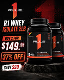 R1 Whey Isolate 2lb – Buy 2 for $150