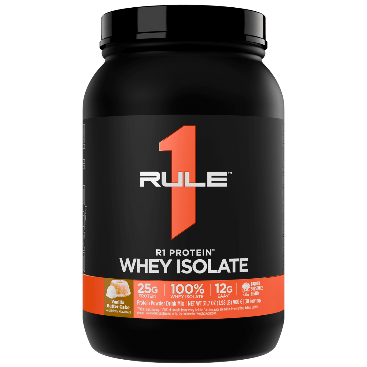 Rule 1 R1 Protein WPI 2LB Vanilla Butter Cake - Image 9
