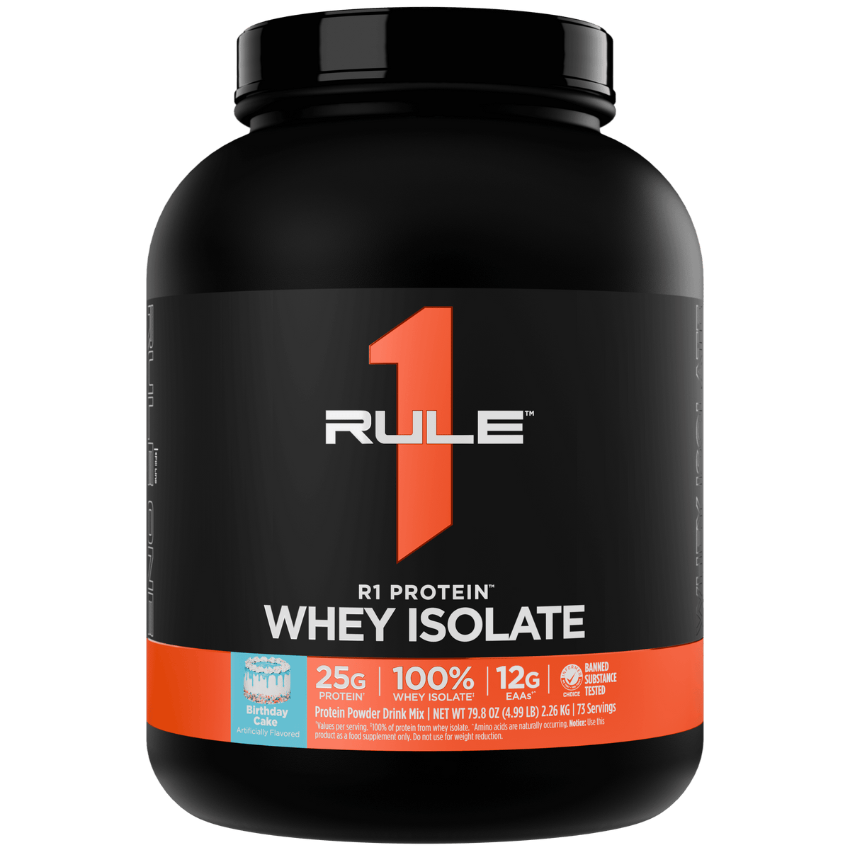 Rule 1 R1 Protein WPI 5 LBS Birthday Cake
