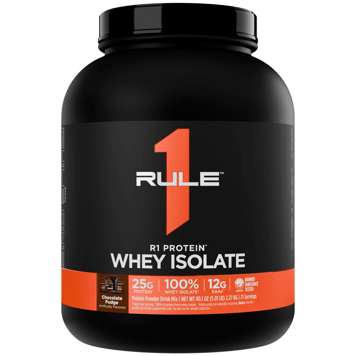 Rule 1 R1 Protein WPI 5LB Chocolate Fudge - Image 22