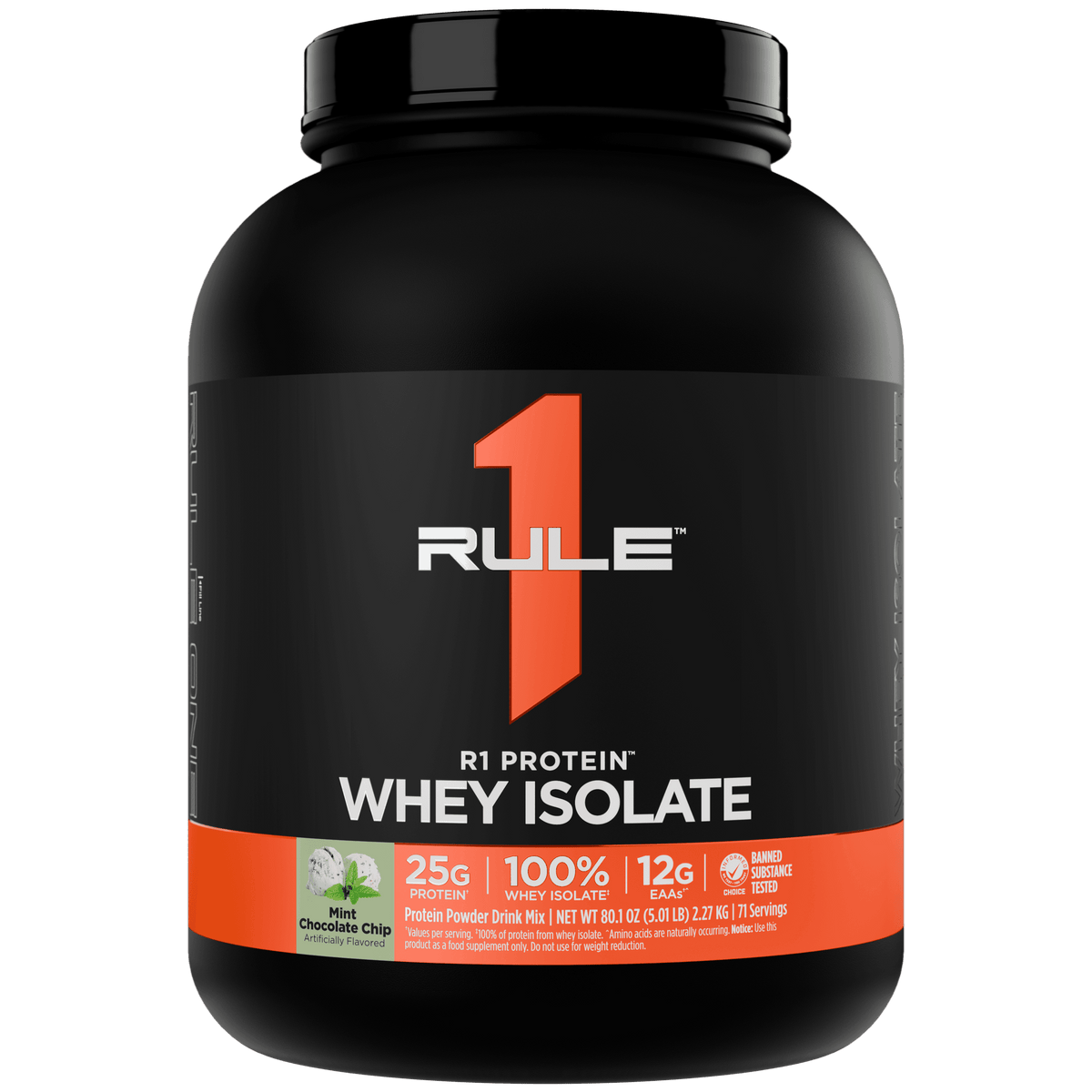 Rule 1 R1 Protein WPI 5 LBS Mint Chocolate Chip