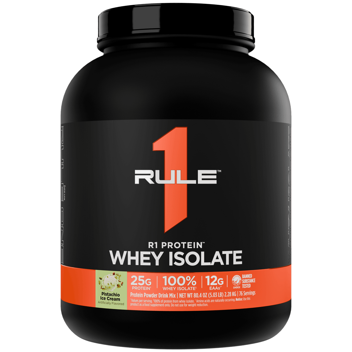 Rule 1 R1 Protein WPI 5LB Pistachio Ice Cream