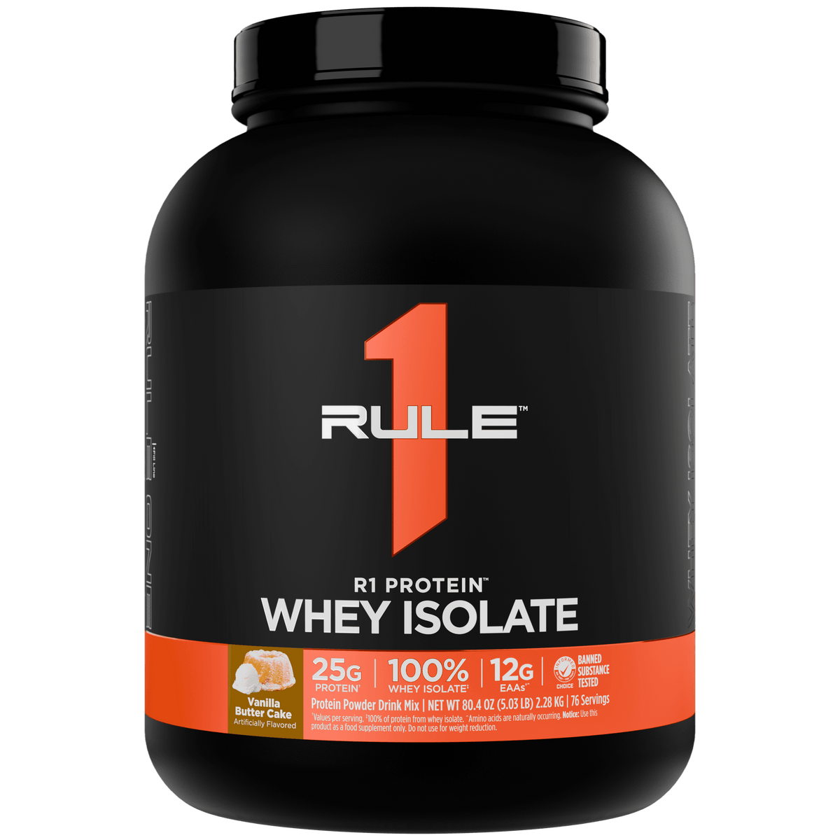 Rule 1 R1 Protein WPI 5 LBS Vanilla Butter Cake