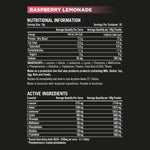Rapid Recovery by Rapid Supps, nutrition information panel
