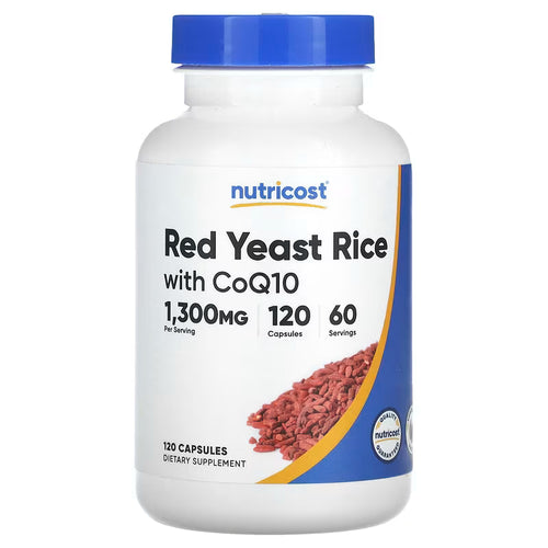 Red Yeast Rice with CoQ10, 1200mg 120 Count, By Nutricost