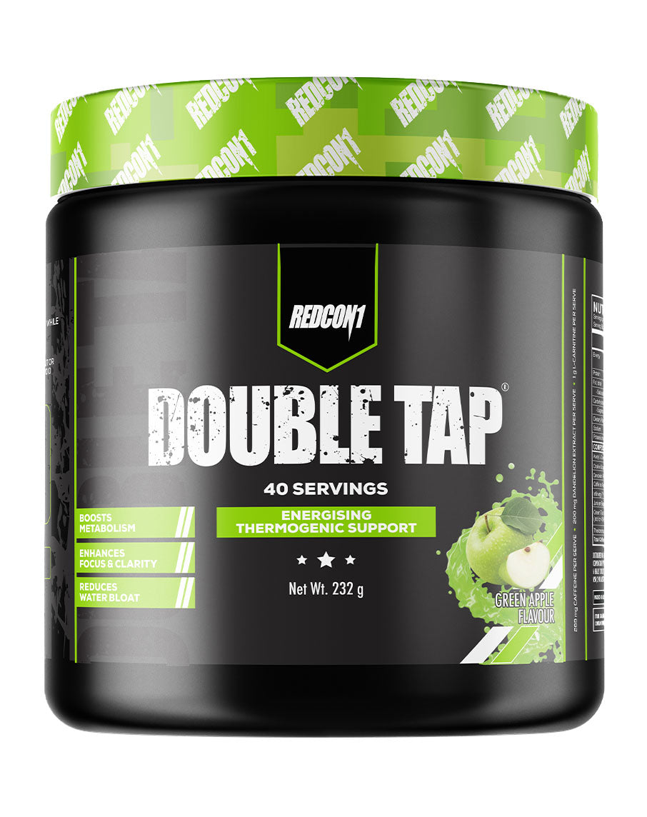 Redcon1 Double Tap Powder – 40 Servings Green Apple