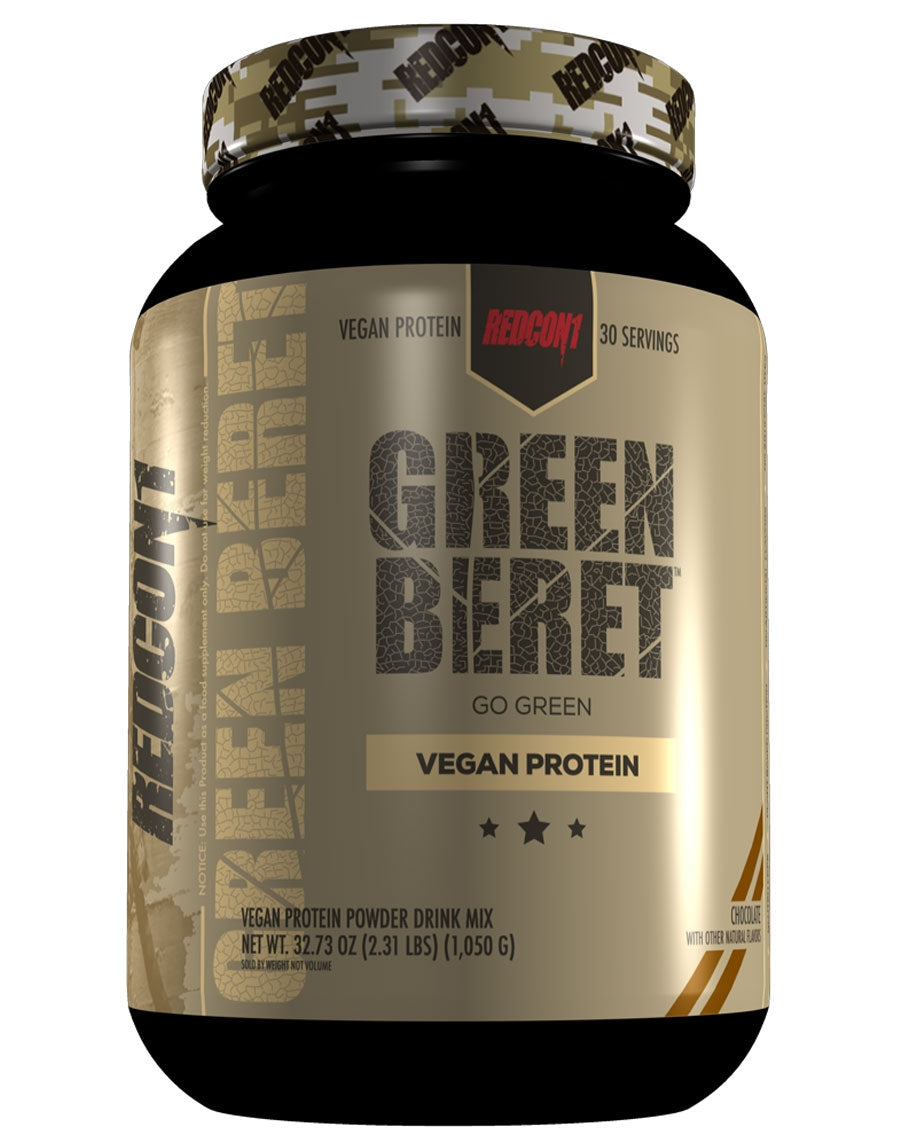 Green Beret vegan protein by Redcon1 30 SERVINGS Chocolate - Image 5