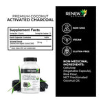 Renew Actives Premium Coconut Activated Charcoal, supplement facts panel