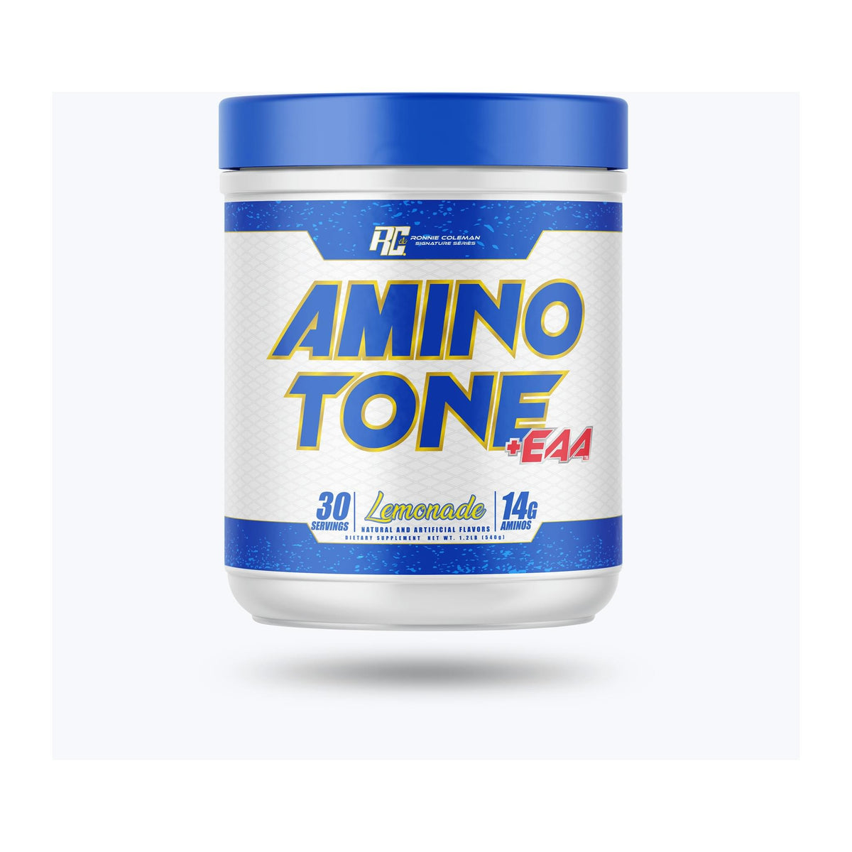 Ronnie Coleman Signature Series Amino Tone + EAA – 30 Servings, Lemonade tub front - Image 4