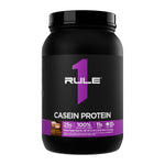Rule 1 R1 Casein Micellar Casein Protein, Chocolate Peanut Butter 2 lb tub front