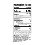 Rule 1 R1 Casein Micellar Casein Protein, nutrition facts panel (Chocolate Fudge)