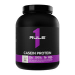 Rule 1 R1 Casein Micellar Casein Protein, Vanilla Creme 4 lb tub front